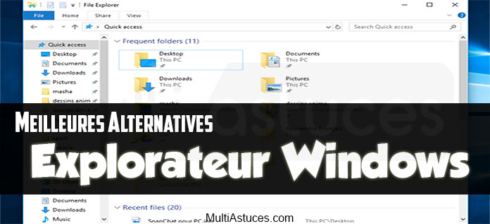 alternatives à l'Explorateur Windows