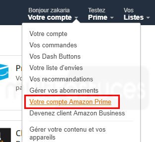 annuler l'adhésion à Amazon Prime