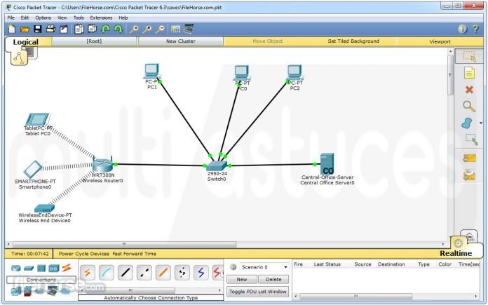 cisco packet tracer cable modem example