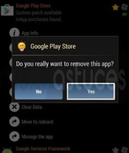 désinstaller les applications système d'Android